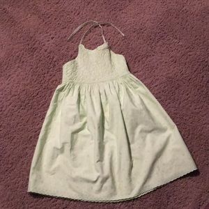 Vintage Gymboree Butterflies line lime dress Sz 5